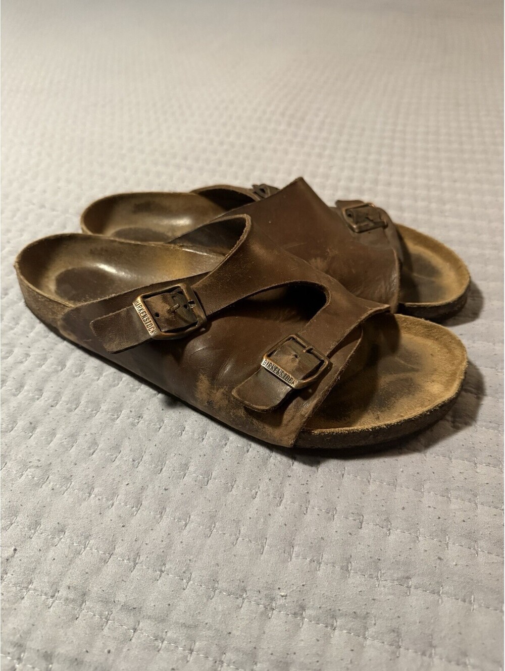 Birkenstock ZURICH Men’s (44/11) Wraparound Sandals Brown Leather Buckles